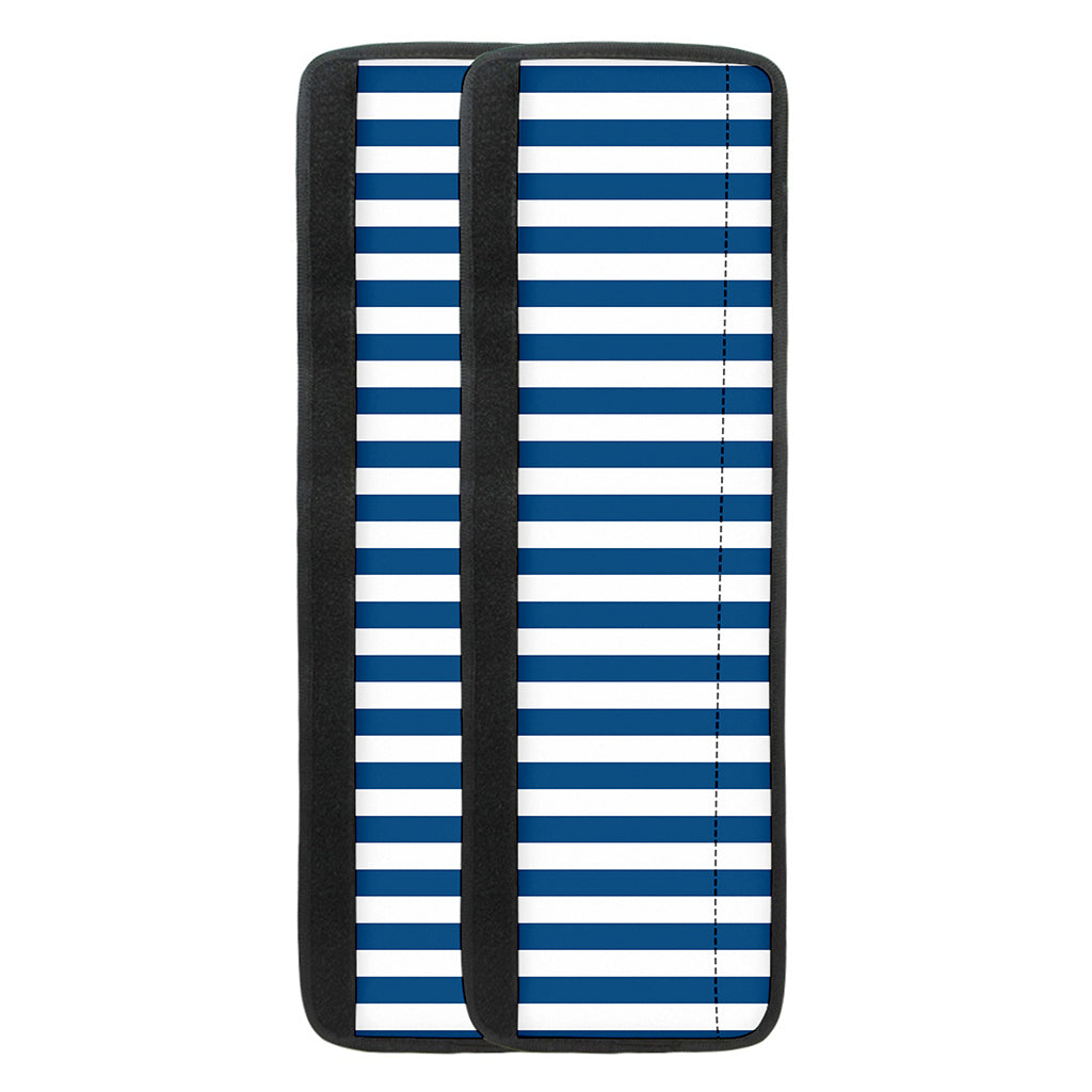 Blue And White Striped Pattern Print Refrigerator Handle Covers