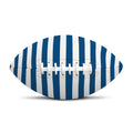 Blue And White Striped Pattern Print Rugby Ball