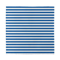 Blue And White Striped Pattern Print Silk Bandana