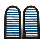 Blue And White Striped Pattern Print Skillet Handle Cover