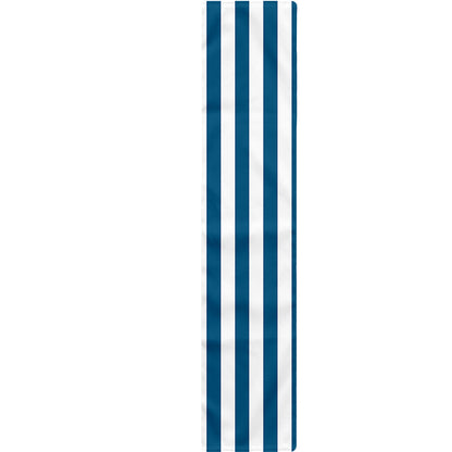 Blue And White Striped Pattern Print Table Runner