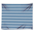 Blue And White Striped Pattern Print Tapestry
