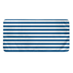 Blue And White Striped Pattern Print Towel
