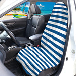 Blue And White Striped Pattern Print Waterproof Car Seat Cover