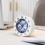 Blue And White Tie Dye Print Alarm Clock