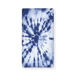Blue And White Tie Dye Print Baby Crib Sheet