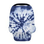 Blue And White Tie Dye Print Baby Seat Cover