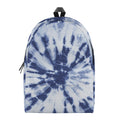 Blue And White Tie Dye Print School Backpack