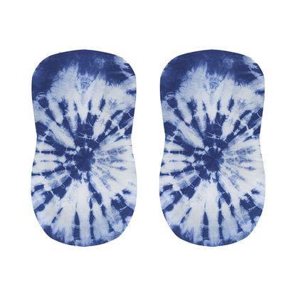 Blue And White Tie Dye Print Bar Stool Covers
