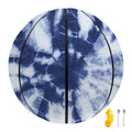 Blue And White Tie Dye Print Basketball