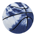 Blue And White Tie Dye Print Basketball
