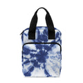 Blue And White Tie Dye Print Bible Tote Bag