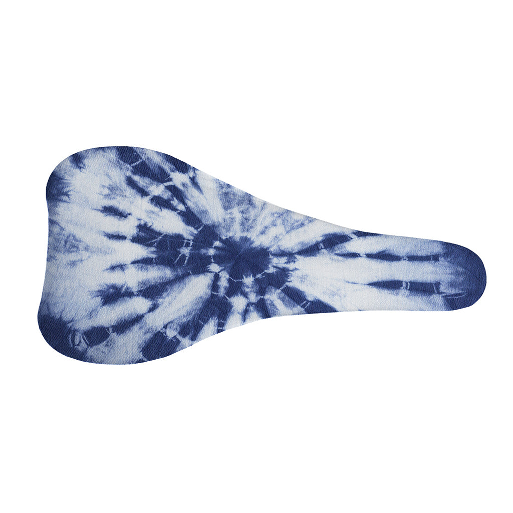 Blue And White Tie Dye Print Bicycle Seat Cover