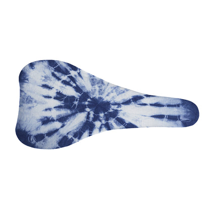Blue And White Tie Dye Print Bicycle Seat Cover