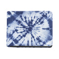 Blue And White Tie Dye Print Bifold Wallet