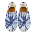 Blue And White Tie Dye Print Casual Shoes