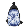 Blue And White Tie Dye Print Sling Bag