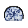 Blue And White Tie Dye Print Coin Purse