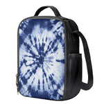 Blue And White Tie Dye Print Crossbody Lunch Bag
