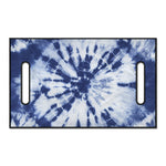 Blue And White Tie Dye Print Golf Cart Seat Cover