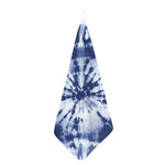 Blue And White Tie Dye Print Hand Towel