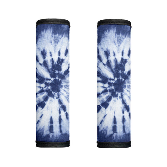 Blue And White Tie Dye Print Handle Covers