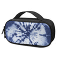 Blue And White Tie Dye Print Portable Cooler Travel Case