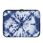 Blue And White Tie Dye Print Laptop Sleeve