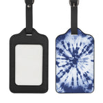 Blue And White Tie Dye Print Luggage Tag