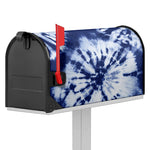 Blue And White Tie Dye Print Mailbox Cover