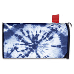 Blue And White Tie Dye Print Mailbox Cover