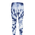 Blue And White Tie Dye Print Men's Leggings
