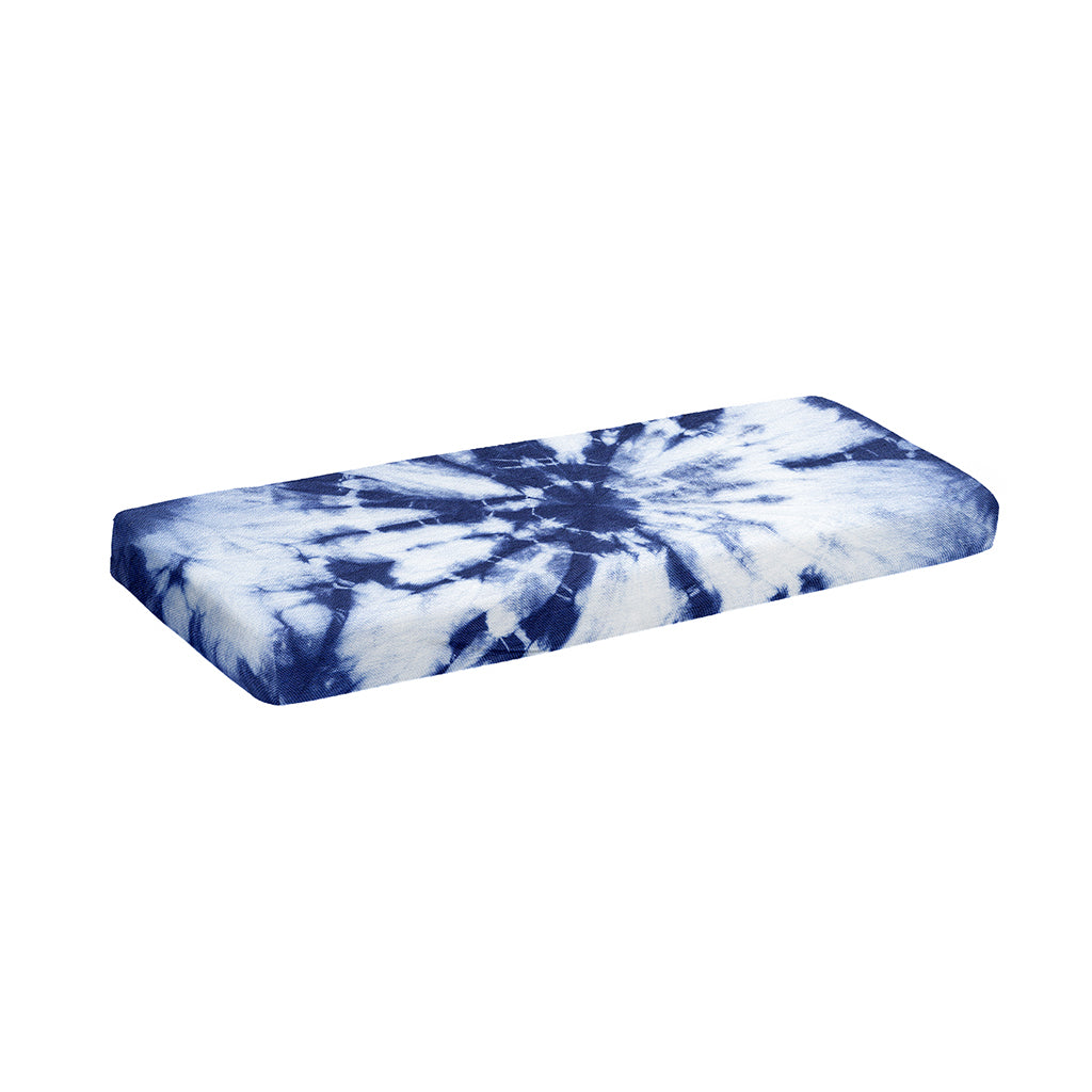 Blue And White Tie Dye Print Piano Keyboard Cover