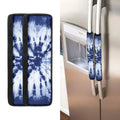 Blue And White Tie Dye Print Refrigerator Handle Covers