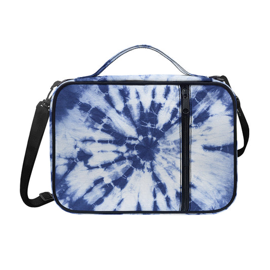 Blue And White Tie Dye Print Shoulder Strap Bible Bag
