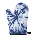 Blue And White Tie Dye Print Single Oven Mitt