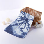 Blue And White Tie Dye Print Towel