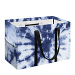 Blue And White Tie Dye Print Utility Tote Bag