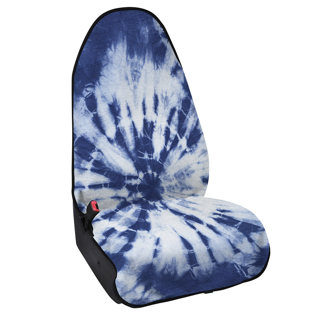 Blue And White Tie Dye Print Waterproof Car Seat Cover
