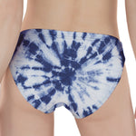 Blue And White Tie Dye Print Women's Panties