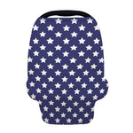 Blue And White USA Star Pattern Print Baby Seat Cover