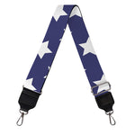 Blue And White USA Star Pattern Print Bag Strap