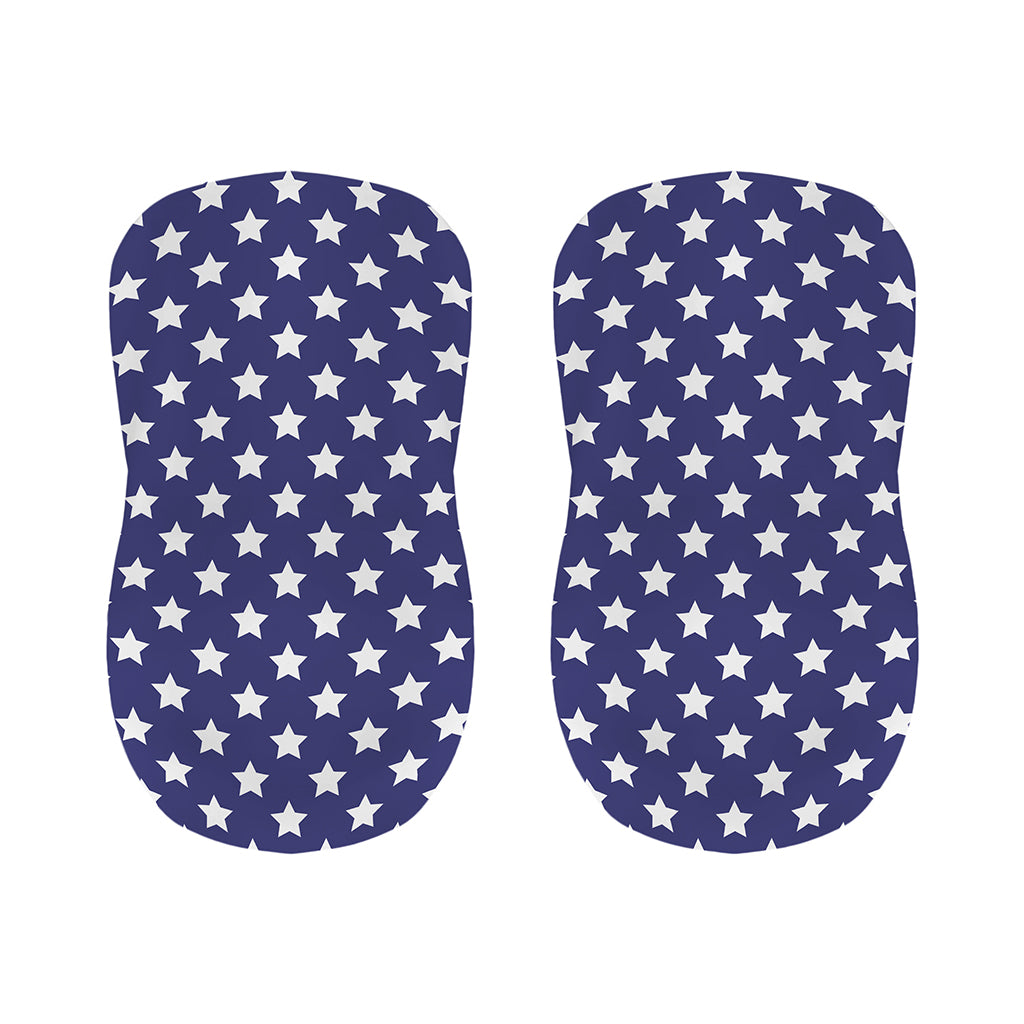 Blue And White USA Star Pattern Print Bar Stool Covers