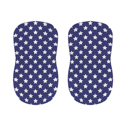 Blue And White USA Star Pattern Print Bar Stool Covers