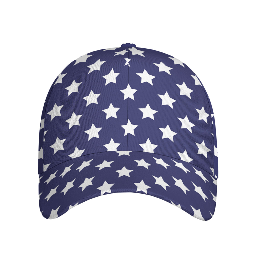 Blue And White USA Star Pattern Print Baseball Cap