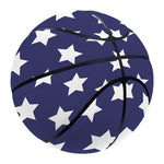 Blue And White USA Star Pattern Print Basketball