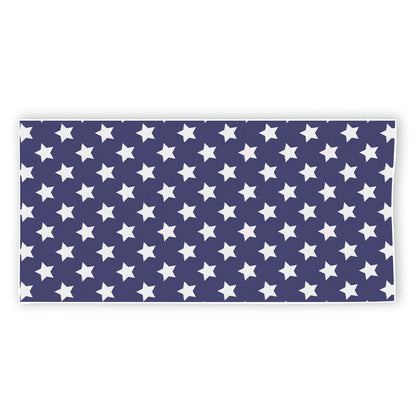 Blue And White USA Star Pattern Print Beach Towel