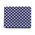 Blue And White USA Star Pattern Print Bifold Wallet