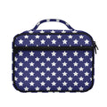 Blue And White USA Star Pattern Print Briefcase Bible Bag