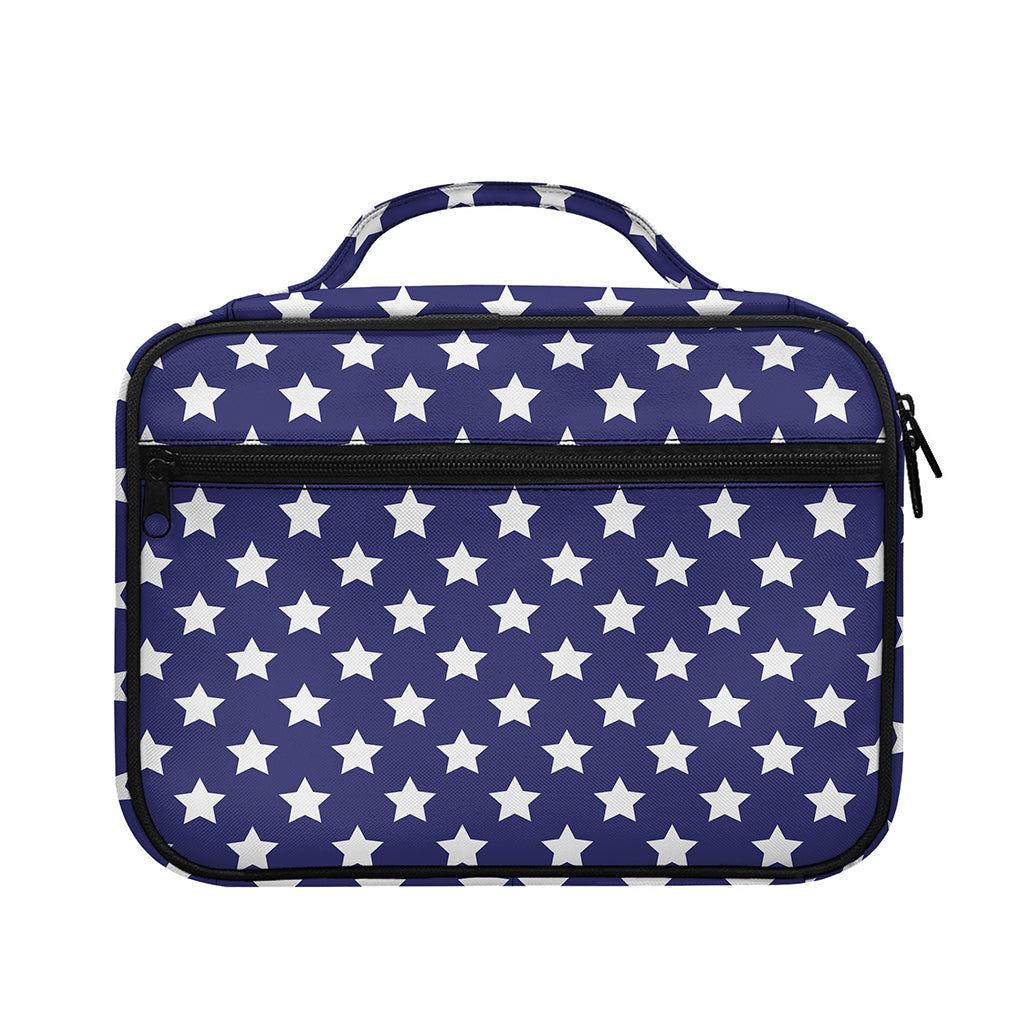 Blue And White USA Star Pattern Print Briefcase Bible Bag